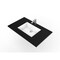 Castello Usa Serenity 36" Solid Surface Vanity Top with Black Top and White Basin CB-GM-2066-36-C-B - alternate 1